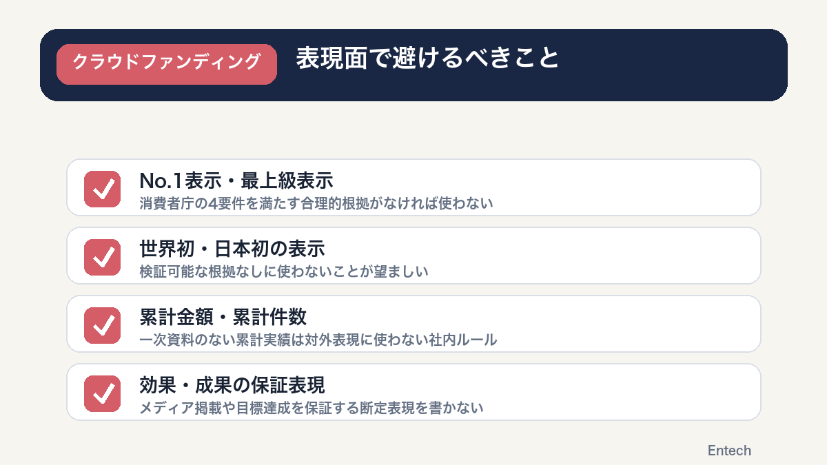 プレスリリースと活動報告で避けるべき表現をまとめたチェックリスト図解